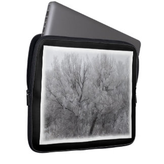 Frosted Trees in MN Laptop Sleeve