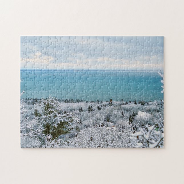 Frosted Trees Jigsaw Puzzle (Horizontal)