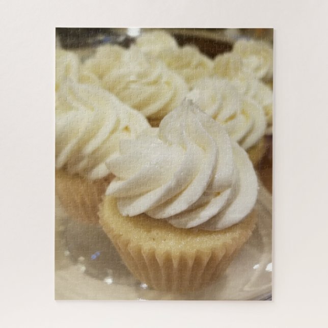 Frosted Vanilla Cupcakes Jigsaw Puzzle (Vertical)