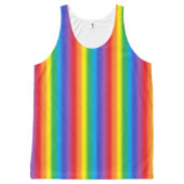 Frosted Vertical Rainbow All-Over-Print Tank Top (Front)