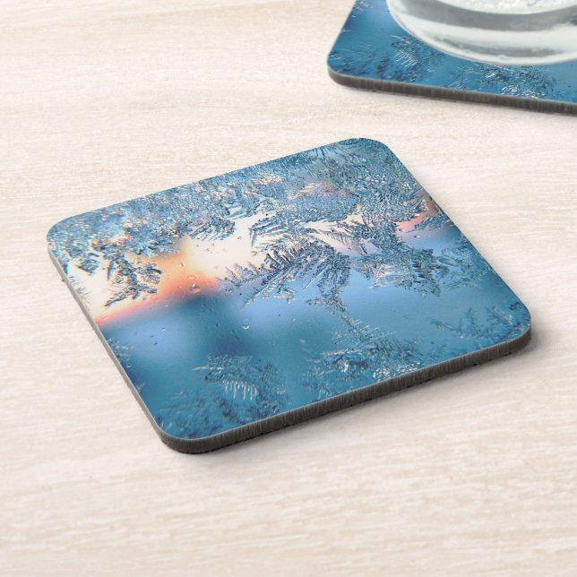 Frosted View Beverage Coaster (Left Side)