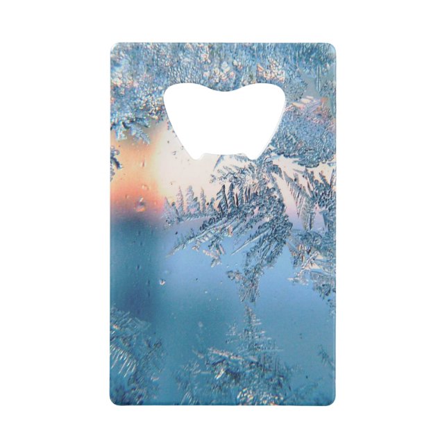 Frosted View Credit Card Bottle Opener (Front)
