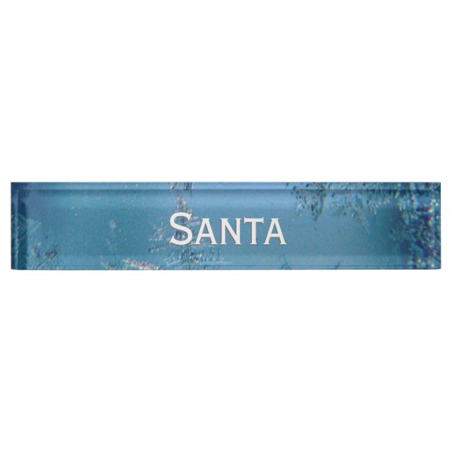 Frosted View Desk Name Plate (Front)