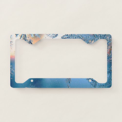 Frosted View License Plate Frame