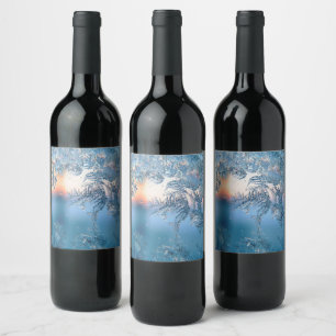 Frosted View Wine Label