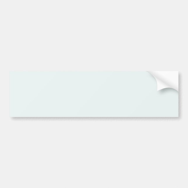 Frosted White Solid Color | Classic | Elegant Bumper Sticker (Front)