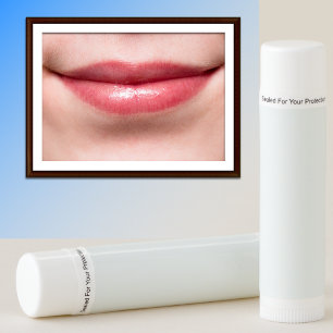 Frosted White Solid Color Classic Elegant Lip Balm