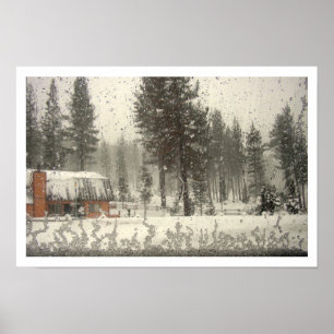 Frosted Window Poster