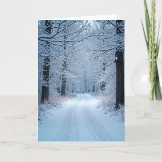 Frosted Woods Christmas Card (Front)