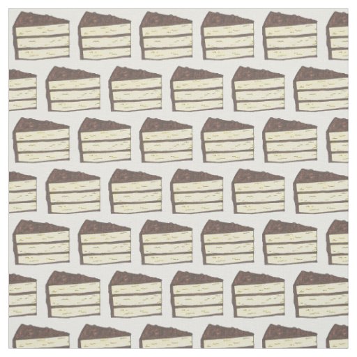 Frosted Yellow Layer Cake Slice Bake Sale Food Fabric