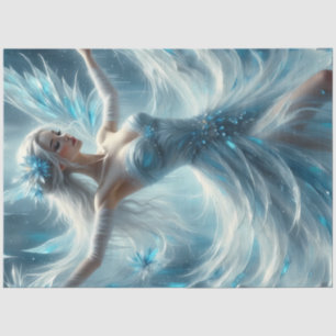 Frostfall Enchantress Ice Ballet Winter Fairy Tissue Paper