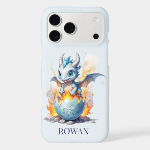 Frostfire Hatchling Personalized Blue Dragon iPhone 17 Pro Max Case