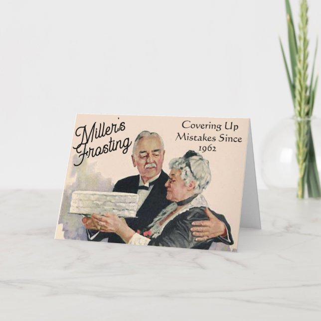 Frosting - Covering Up Mistakes Since Personalized Card (Front)