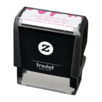 Frosting Drip Bakery Pink Ink Pad Rubber Stamp, Zazzle in 2023