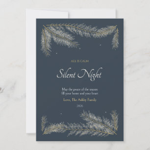 Frostwork Stillness Family Christmas Card
