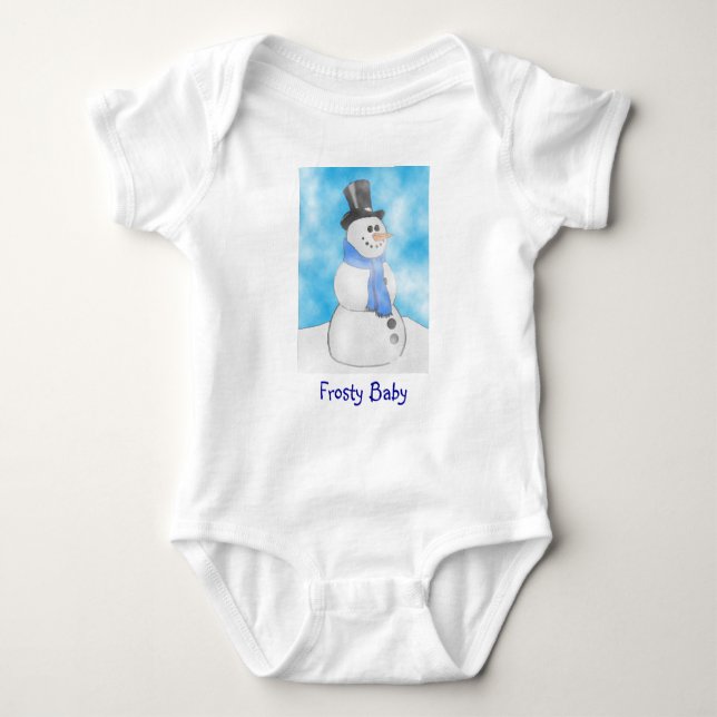 Frosty Baby Bodysuit (Front)