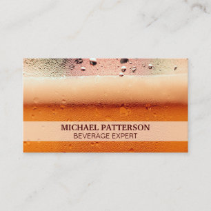 Frosty Beer Mug Glass Condensation Business Card