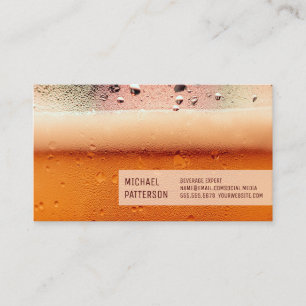 Frosty Beer Mug Restaurateur Business Card