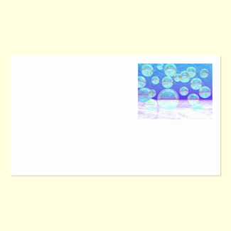 Frosty Clarity –- Azure Beauty & Indigo Depth Double-Sided Standard Business Cards (Pack Of 100)
