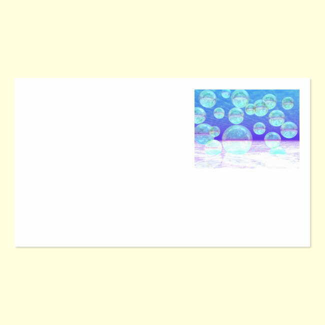 Frosty Clarity - Azure Beauty & Indigo Depth Double-Sided Standard Business Cards (Pack Of 100)