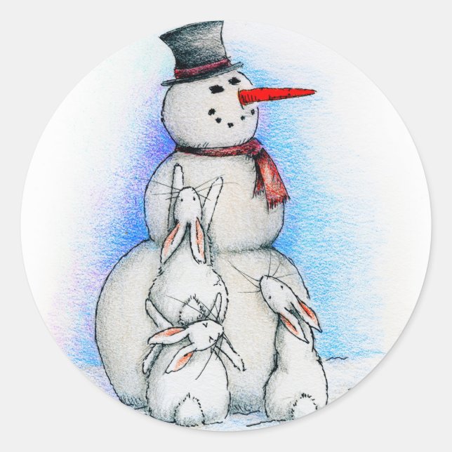 FROSTY CLASSIC ROUND STICKER (Front)