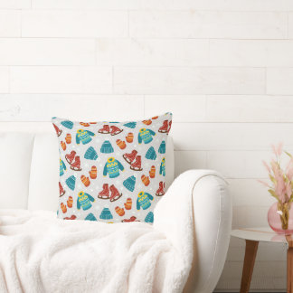 Frosty Days Cozy  Throw Pillow