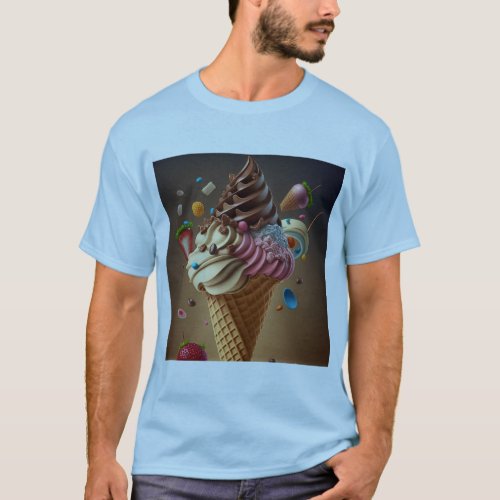 Frosty Delight Indulge in the Irresistible Ice  T_Shirt