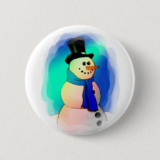 Frosty Dreams Pinback Button (Front)