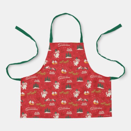 Frosty _ Everyones Favorite Snowman Pattern Apron