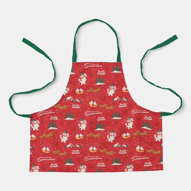 Frosty - Everyone's Favorite Snowman Pattern Apron (Front)