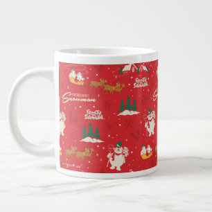 Frosty - Everyone's Favorite Snowman Pattern Giant Coffee Mug
