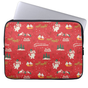 Frosty - Everyone's Favorite Snowman Pattern Laptop Sleeve