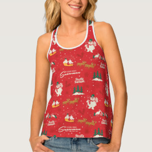 Frosty - Everyone's Favorite Snowman Pattern Tank Top
