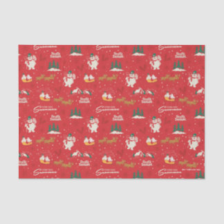 Frosty - Everyone's Favorite Snowman Pattern Tissue Paper