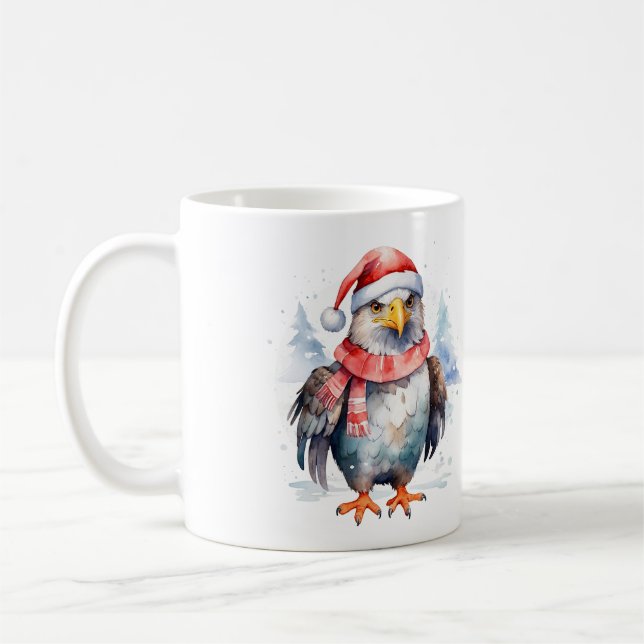 Frosty Feathers Eagle Coffee Mug (Left)