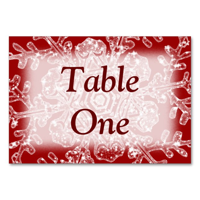 Frosty Flake Table Number (Front)