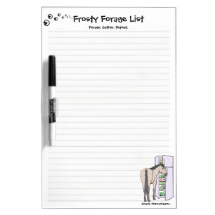 Frosty Forage List Dry Erase Board