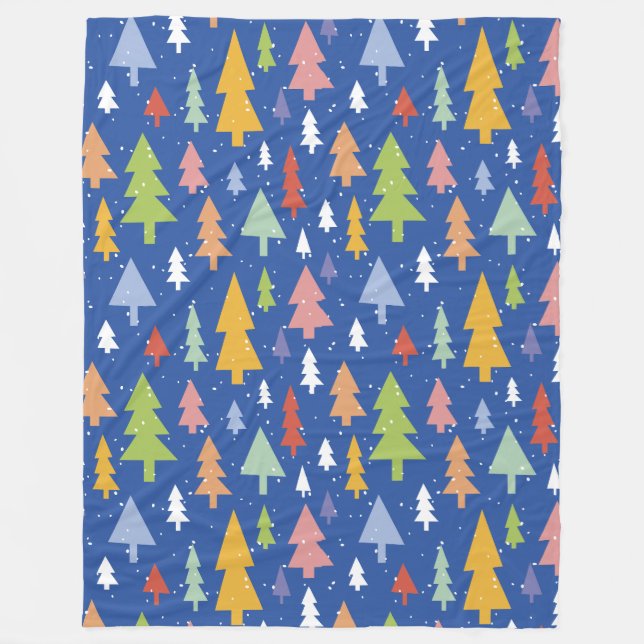  Frosty Forest Fleece Blanket (Front)