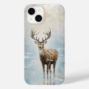 Frosty Forest Woodland Deer Case-Mate iPhone 14 Case