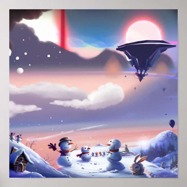 Frosty Friends: A Winter Wonderland Hideaway Poster (Front)