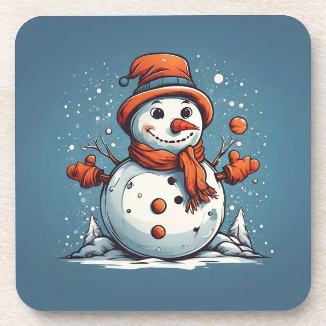 Frosty Fun Beverage Coaster (Front)