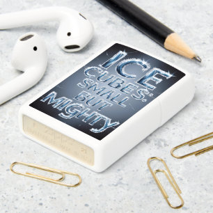 Frosty Giants: Ice Cubes Small but Mighty Zippo Lighter