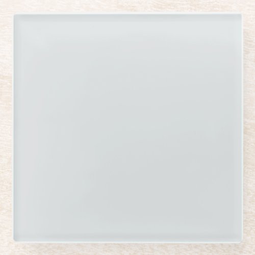 Frosty Gray_Blue Solid Color Etched Glass MQ3_27 Glass Coaster