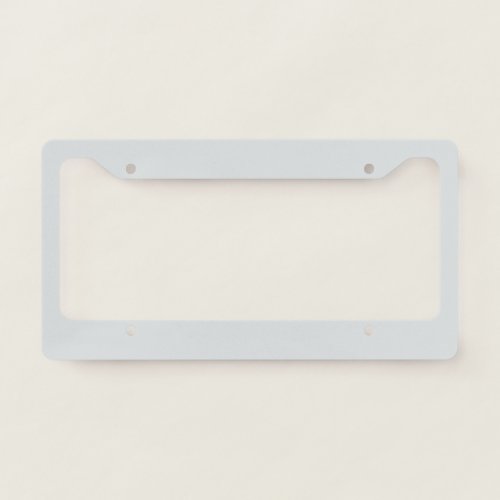 Frosty Gray_Blue Solid Color Etched Glass MQ3_27 License Plate Frame