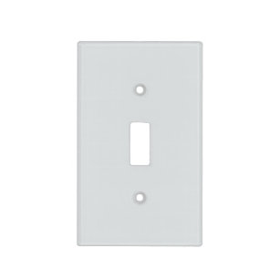 Frosty Gray-Blue Solid Color Etched Glass MQ3-27 Light Switch Cover