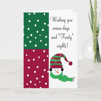 Frosty Greetings - card