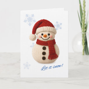 Frosty hugs & snowy smiles card