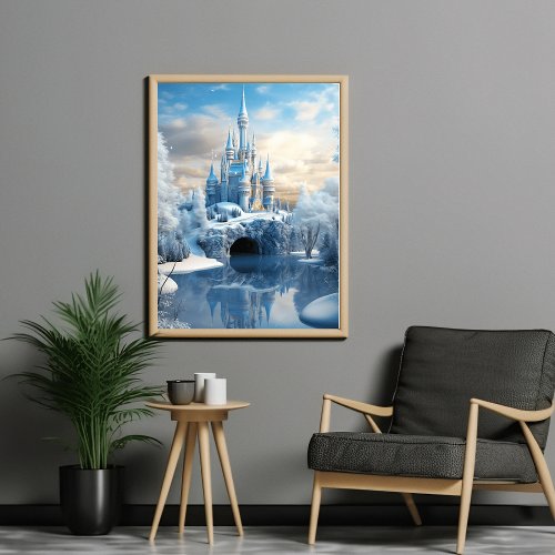 Frosty Kingdom Grand Ice castle poster