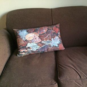 Frosty leaves pillow/cushion lumbar pillow