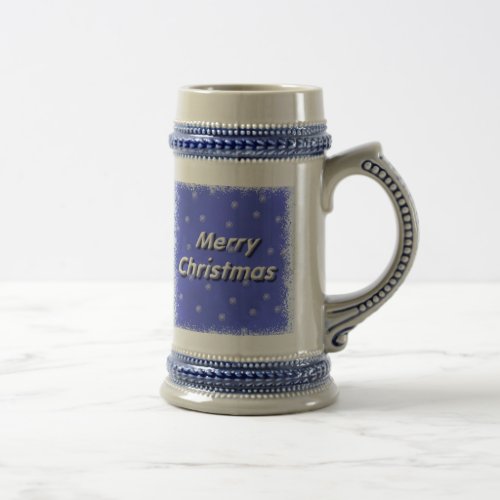 Frosty Merry Christmas Stein